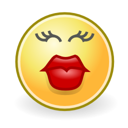 Download free face smiley kiss icon