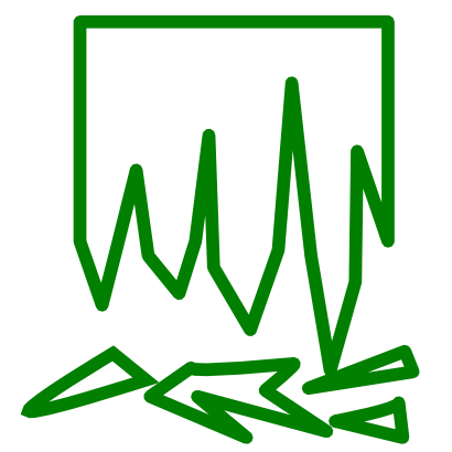 Download free green diagram glass icon