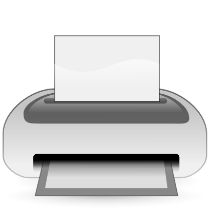 Download free printer data processing icon