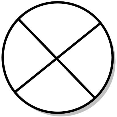 Download free round white disk mathematical icon