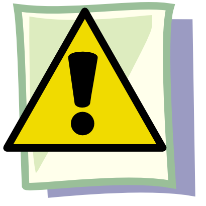 Download free yellow sheet exclamation dot triangle attention icon