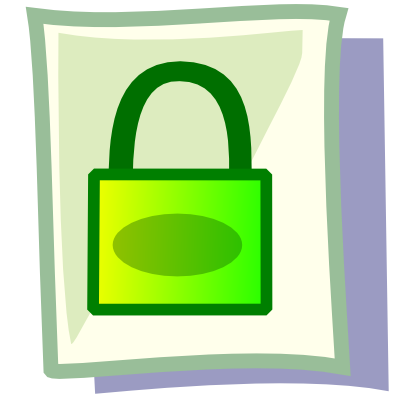 Download free sheet padlock icon