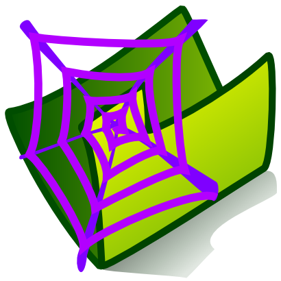 Download free green animal folder spider icon