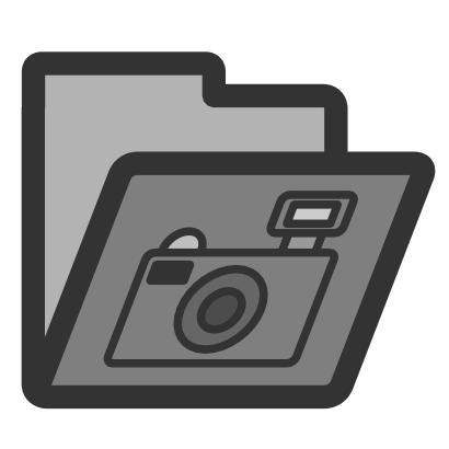 Download free grey photo folder icon
