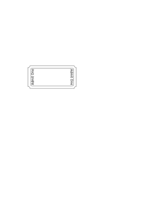 Download free black white ticket rectangle icon