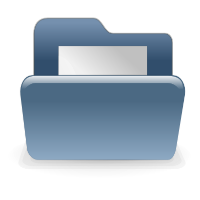 Download free blue sheet folder icon