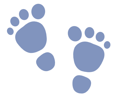 Download free foot step icon