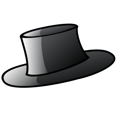 Download free black hat clothing icon