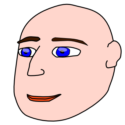 Download free head face bald human icon