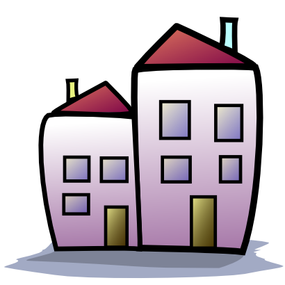 Download free house door window tenement icon