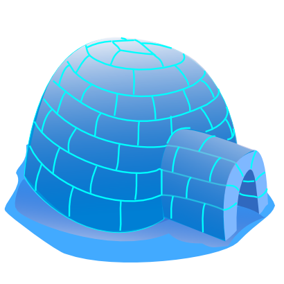 Download free frozen house igloo icon