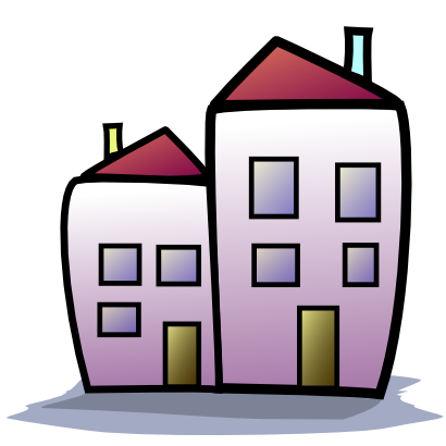 Download free house door window tenement icon