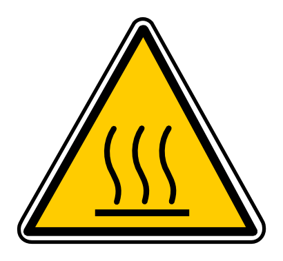 Download free yellow triangle attention heat icon