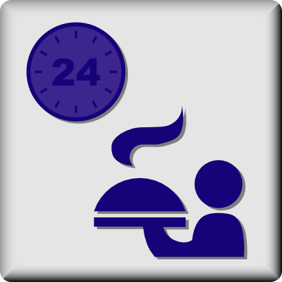 Download free clock human heat restaurant icon