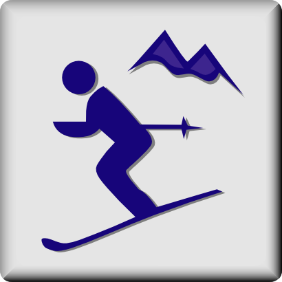 Download free human sport mountain ski icon