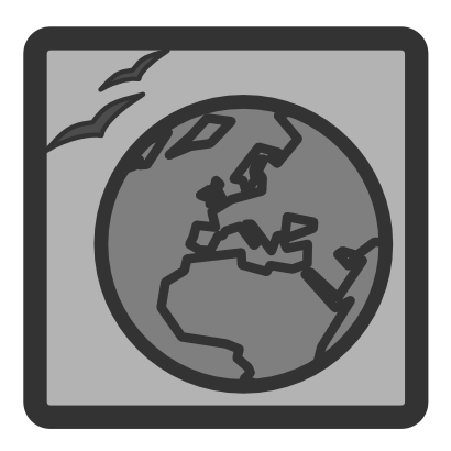 Download free internet earth grey icon