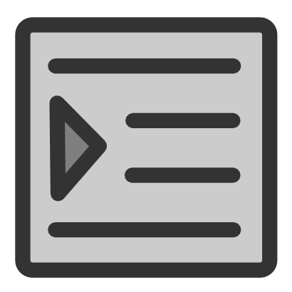 Download free grey square triangle line icon