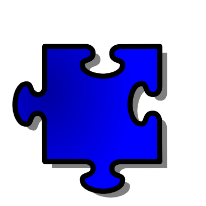 Download free blue puzzle icon
