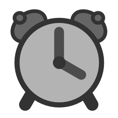 Download free grey clock hour alarm clock icon