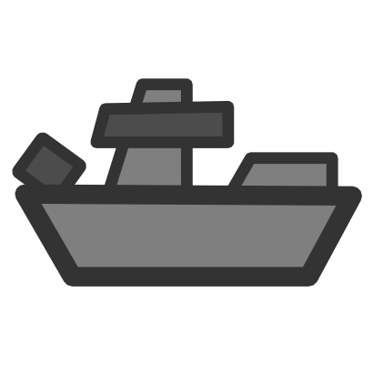 Download free grey transport boat icon