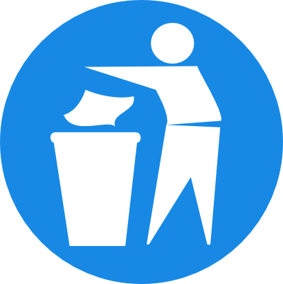 Download free human obligation trash waste person icon