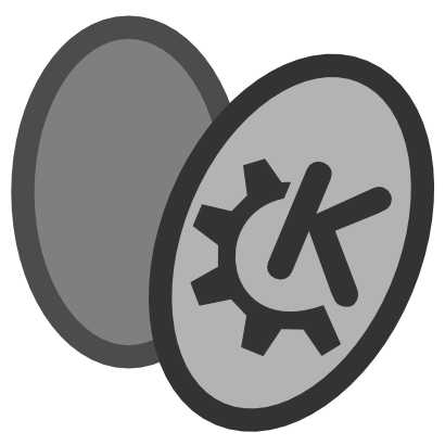 Download free grey oval kde icon