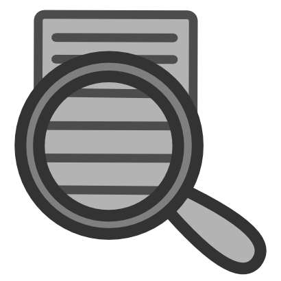 Download free grey magnifying glass icon