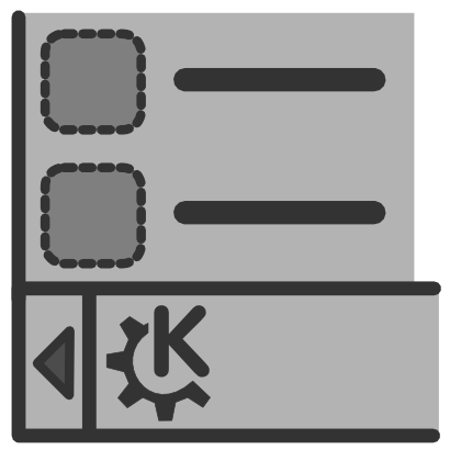 Download free grey kde logo icon