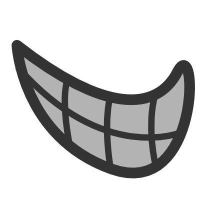 Download free grey mouth icon