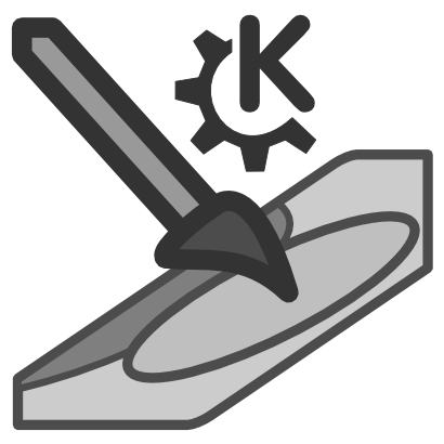 Download free brush grey kde logo icon