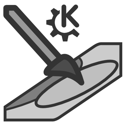 Download free brush grey kde logo icon