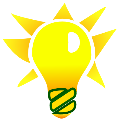 Download free yellow bulb light icon