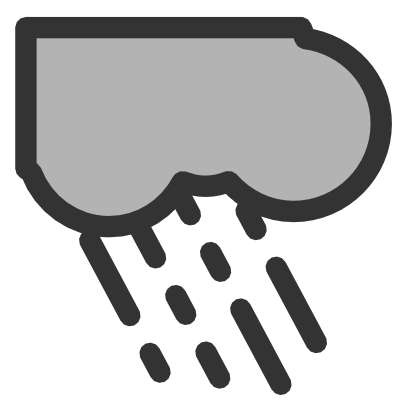 Download free grey cloud rain icon