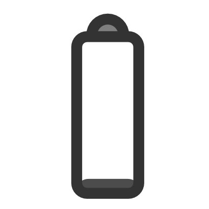 Download free grey battery pile icon