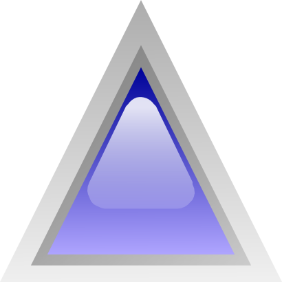 Download free blue triangle icon