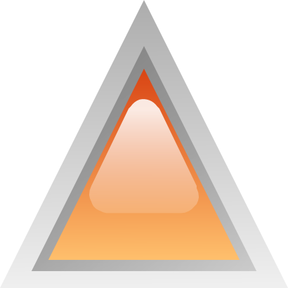 Download free orange triangle icon