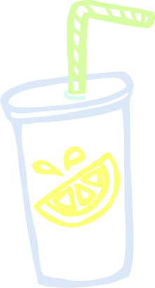 Download free drink straw lemon icon