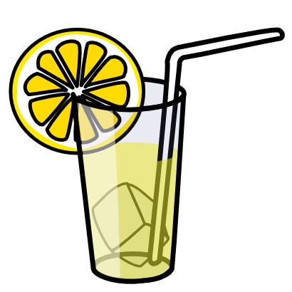 Download free food drink ice cube straw lemon icon