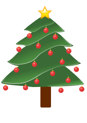 Download free tree star billiard ball christmas fir icon