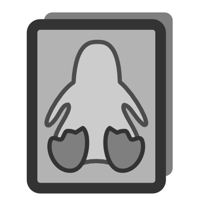 Download free grey animal linux penguin icon