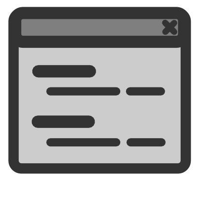 Download free grey stroke rectangle line icon