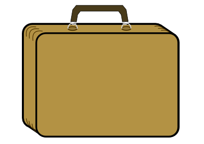 Download free brown suitcase icon