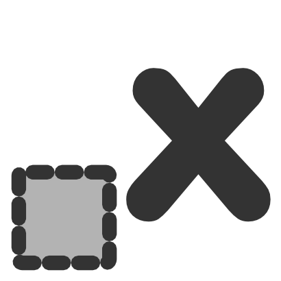 Download free grey cross square icon