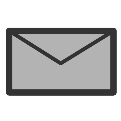 Download free letter grey email courier mail icon