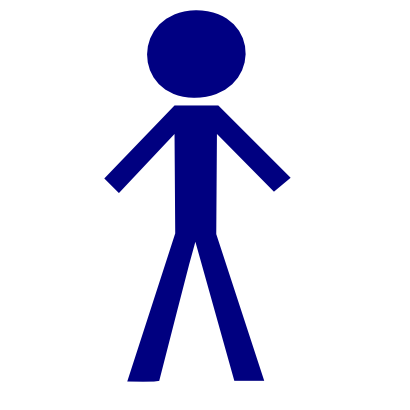 Download free blue human person icon