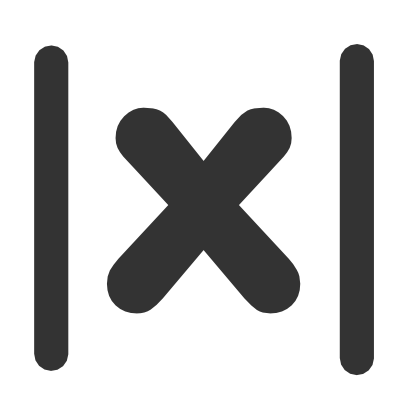 Download free cross black mathematical stroke icon