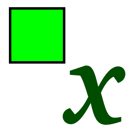 Download free letter green square mathematical icon