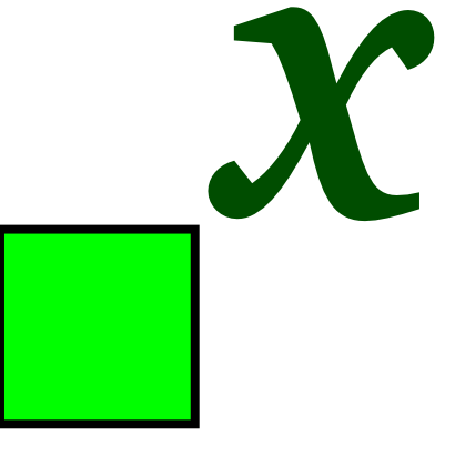Download free letter green square mathematical icon