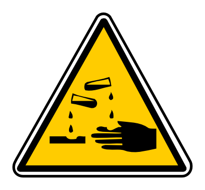 Download free orange hand triangle liquid danger icon
