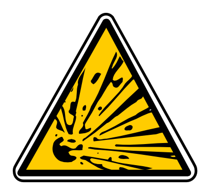 Download free orange triangle explosion icon